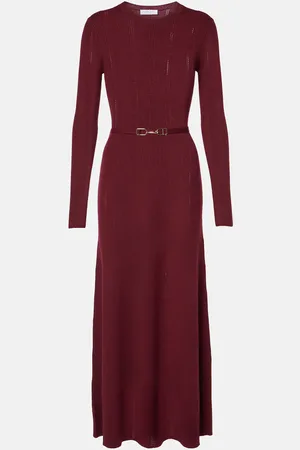 GABRIELA HEARST Midikleid Imagene aus Wolle