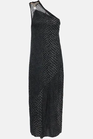 Rick Owens One-Shoulder-Midikleid Hydra