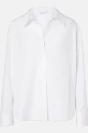 Vince Bluse aus Baumwollpopeline