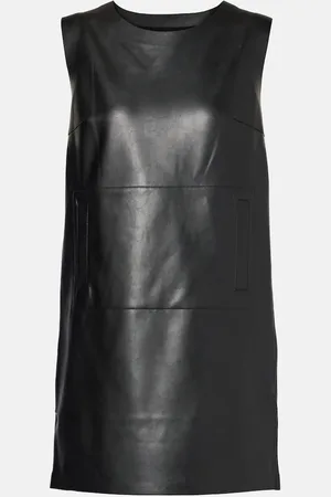 Norma Kamali Minikleid aus Lederimitat