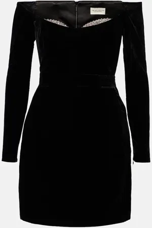 Ilkyaz Ozel Minikleid Farah aus Seide mit Kristallen