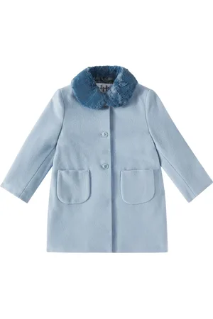 Il gufo Mantel aus einem Wollgemisch mit Faux Fur