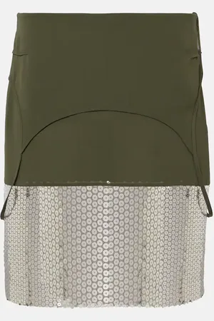 The Attico Midirock mit Pailletten