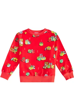 Moschino Bedrucktes Sweatshirt Teddy Bear aus Baumwolle