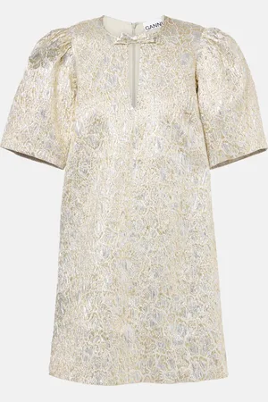 Ganni Minikleid aus Brokat