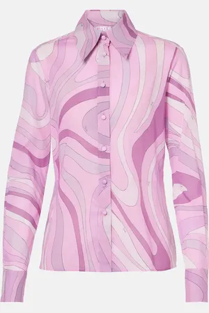 Puccini Bluse Orchidee aus Baumwollmusselin