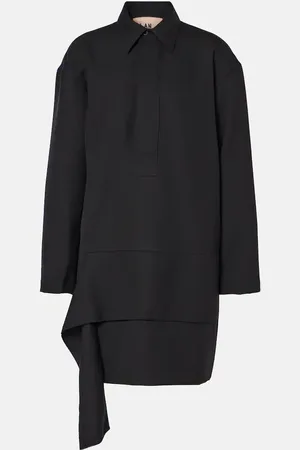 Plan C Minikleid aus einem Wollgemisch