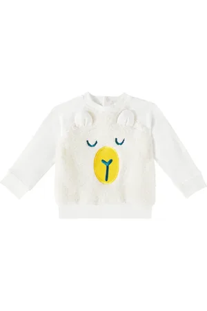 Stella McCartney Baby Sweatshirt aus Faux Shearling