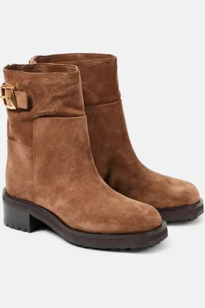 Jimmy Choo Ankle Boots Brooklyn 50 aus Veloursleder
