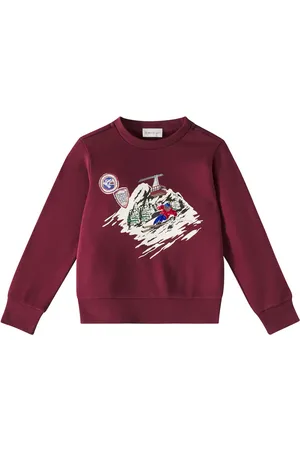 Moncler Bedruckter Pullover aus Baumwoll-Jersey