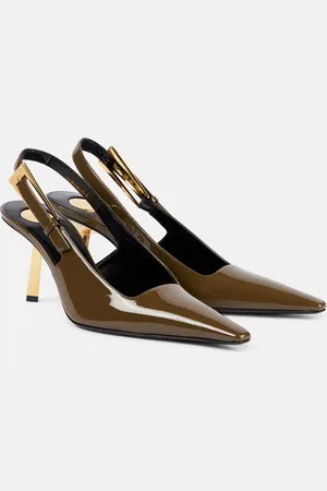 Saint Laurent Slingback-Pumps Lee 75 aus Lackleder
