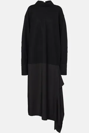 Jil Sander Midikleid Convertible aus Wolle