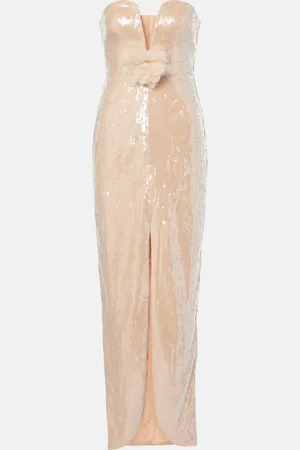 Self-Portrait Robe mit Pailletten