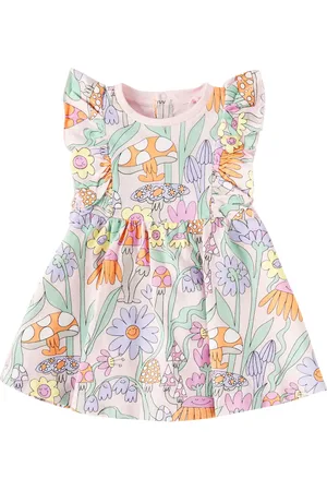 Stella McCartney Baby Bedrucktes Kleid aus Baumwolle