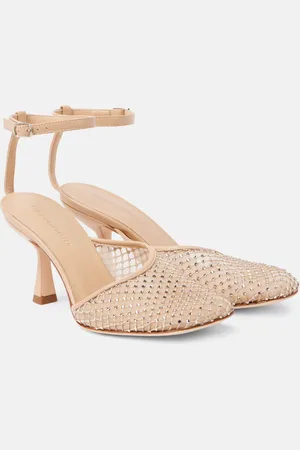 CHRISTOPHER ESBER Pumps Minette 80 aus Mesh mit Kristallen