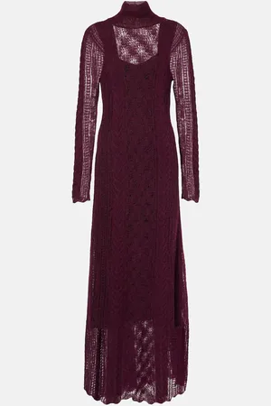 ULLA JOHNSON Maxikleid Kassia aus einem Wollgemisch