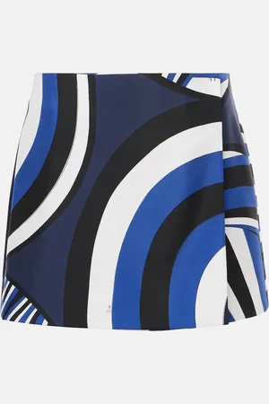 Puccini Minirock Iride aus Seiden-Twill