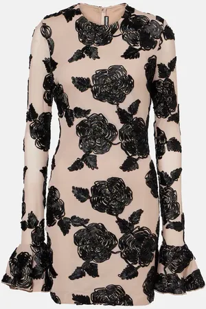 ROTATE Minikleid aus Mesh