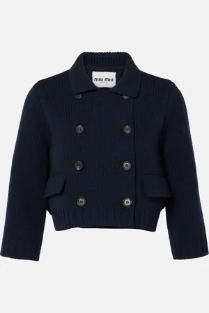 Miu Miu Cropped-Mantel aus Wolle