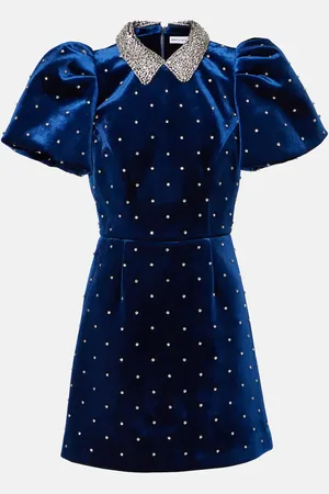 Rebecca Vallance Verziertes Minikleid Vivicia aus Samt