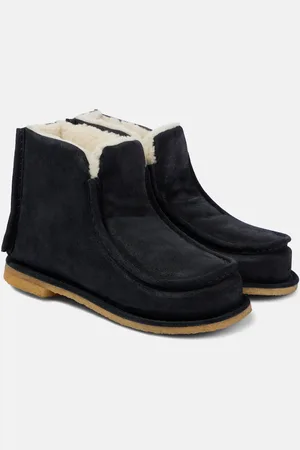 J.W.Anderson Ankle Boots aus Leder mit Shearling