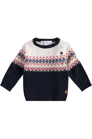Tartine Et Chocolat Baby Pullover aus Woll-Jacquard