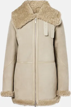 Burberry Lederjacke mit Shearling