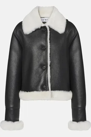 Loewe Lederjacke mit Shearling
