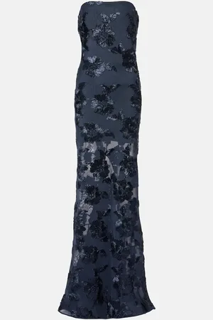 ROTATE Maxikleid 3D aus Mesh