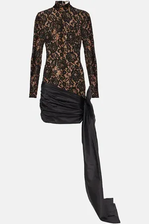 Ilkyaz Ozel Minikleid Chiwen aus Spitze und Taft