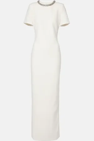 Roland Mouret Robe aus Crêpe mit Kristallen