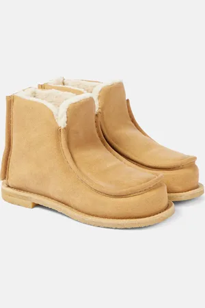 J.W.Anderson Ankle Boots aus Veloursleder mit Shearling