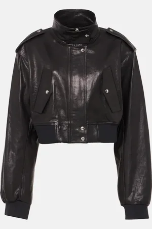 Khaite Cropped-Bomberjacke Kember aus Leder