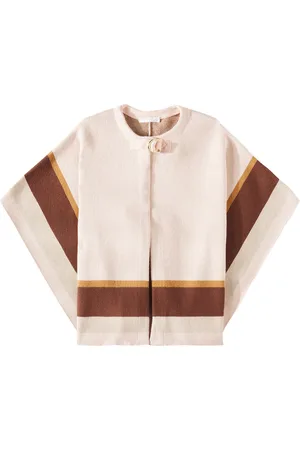 Chloé Chloé Kids Cape aus Baumwolle und Wolle