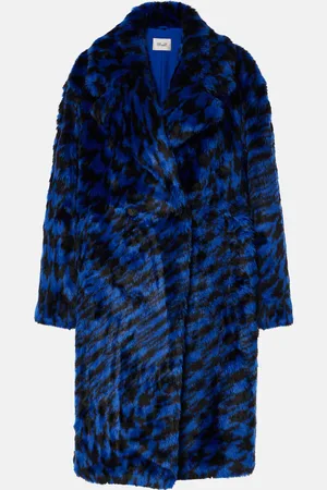 Diane von Furstenberg Bedruckter Mantel aus Faux Fur