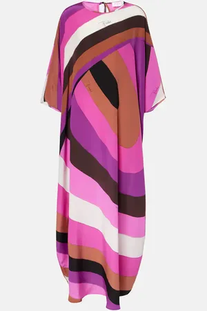 Puccini Kaftan Iride aus Crêpe de Chine aus Seide
