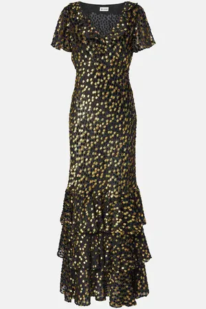 RIXO London Verziertes Maxikleid Amelle