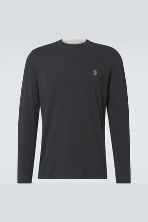 Brunello Cucinelli Longsleeve aus Baumwoll-Jersey