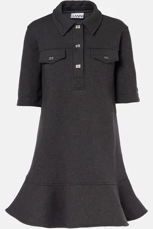 Ganni Polokleid aus Baumwolle