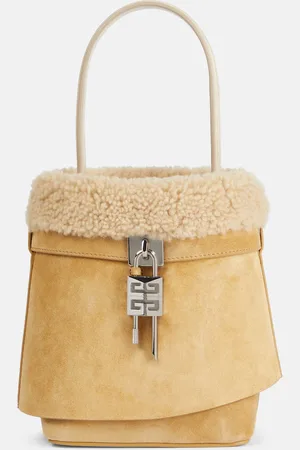 Givenchy Bucket-Bag Shark Lock Medium aus Veloursleder