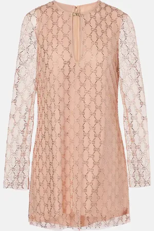 Gucci Minikleid GG aus Tüll mit Kristallen
