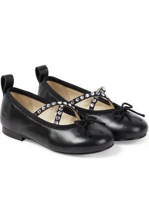 BONPOINT Verzierte Ballerinas Gae aus Leder