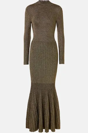 Staud Maxikleid Raquel aus Lamé