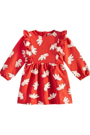 Bobo Choses Baby Kleid Freedom Bird aus einem Baumwollgemisch