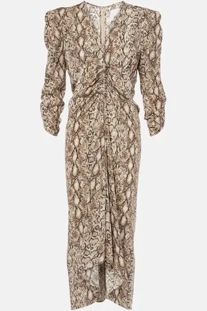 Isabel Marant Midikleid Albini aus einem Seidengemisch