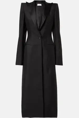 Alexander McQueen Mantel aus Wolle und Seide