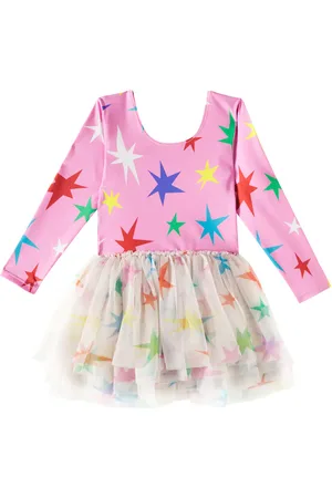 Stella McCartney Bedrucktes Kleid mit Tüll