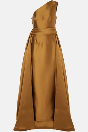 Solace One-Shoulder-Robe Charo aus Twill