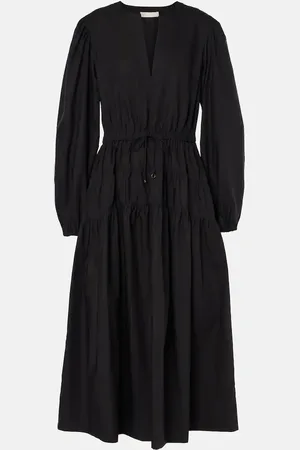 ULLA JOHNSON Midikleid Aurelie aus Baumwolle