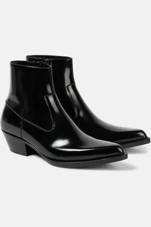 Saint Laurent Ankle Boots Beat 40 aus Leder